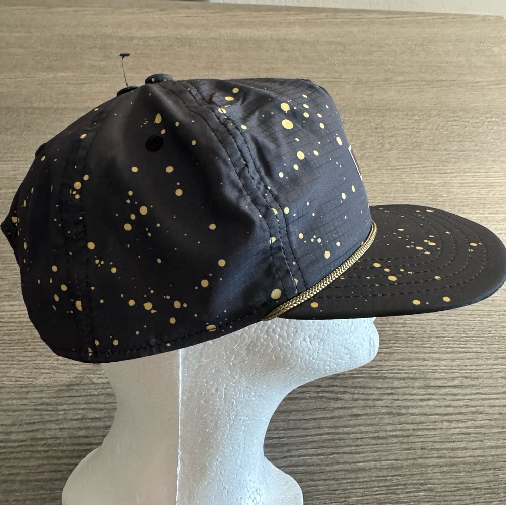 Coal The Pontoon 5 Panel Cap Black Splatter One Size Hat Lightweight NEW - Picture 7 of 10